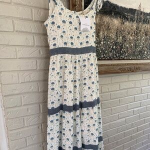 Little Cottonwood Hydrangea Linen Magnolia Dress